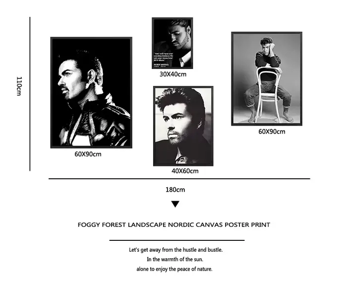 Affiche Star Friend Gift George Michael