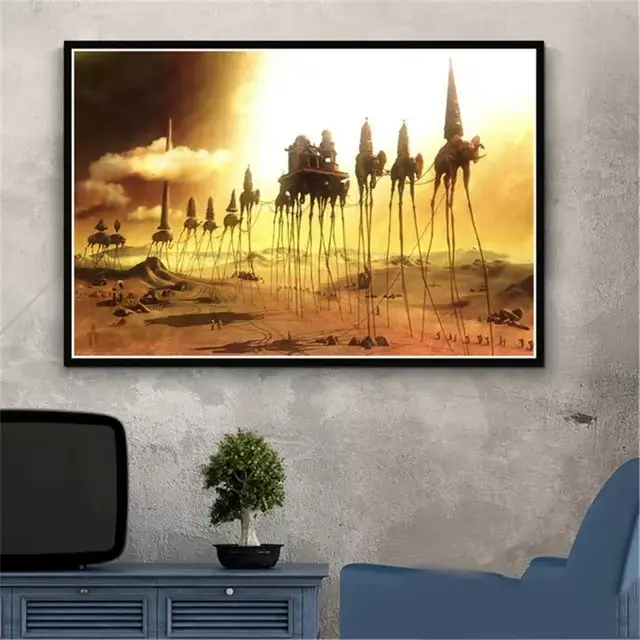 Affiche de peinture à l'huile abstraite surréaliste de la série El Salvador Dali