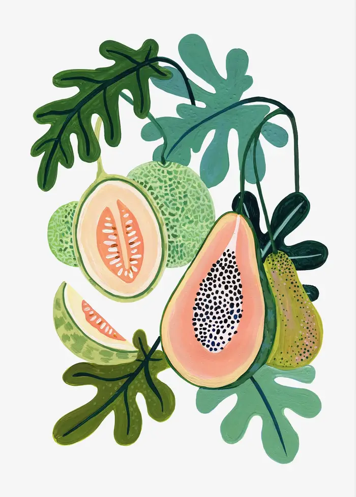 Affiches d'illustration de fruits modernes, imprimés de cuisine, peinture sur toile, images d'art mu