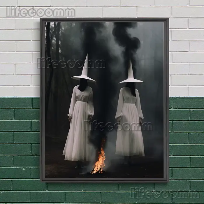 Affiche et impression d'art de sorcellerie de Pprédéterminée de sabbat de sorcières