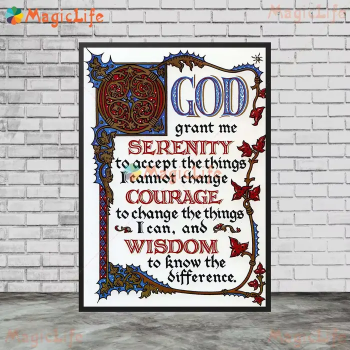 PSALM 23 DIEU MADE GIRLS SERENITÉ PRAYER MARRIAGE BLESSING Wall Art Toile Peinture Images Murales Pour Salon Décor À La Maison