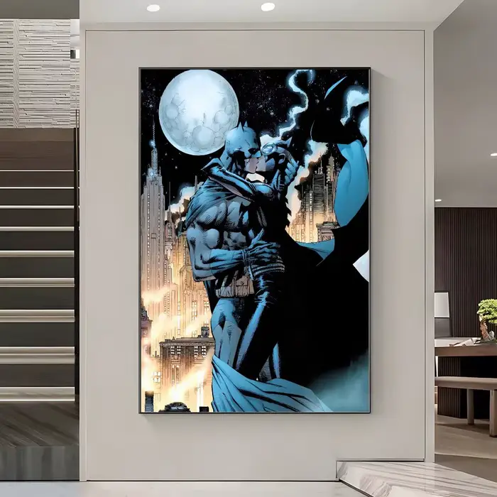 Affiche artistique et élégante de Cool Anime B-BatManES, décoration murale pour la maison, le bureau