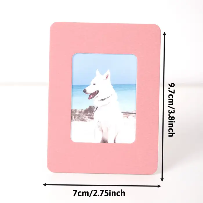 Cadre photo en carton de 3 pouces avec support pliant pour présentoir de bureau