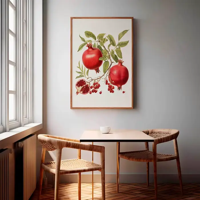 Affiche sur toile imprimée avec motifs d'orange