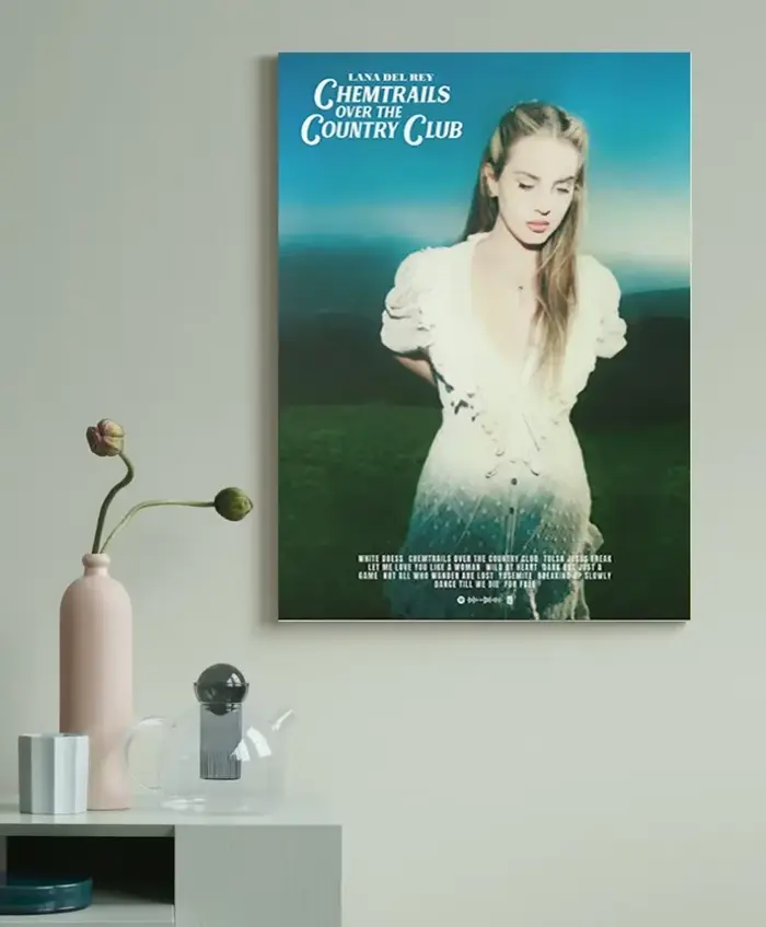 Lana Del Rey – affiche d'album de musique chaude