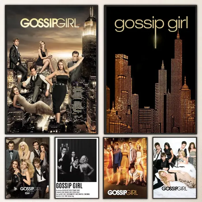 Affiche autocollante G-Gossip Girl en papier imperméable