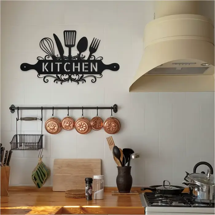 Décoration murale rustique pour cuisine de ferme
