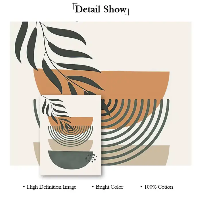 Adely Kevin Green Abstract Wall Art Posters