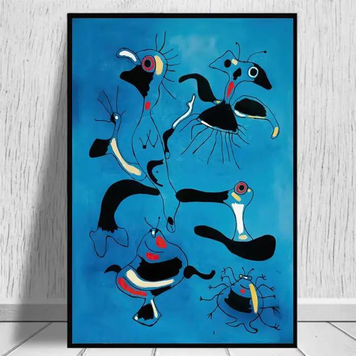 Affiches et imprimés d'art surréalisme de Joan Miro moderne