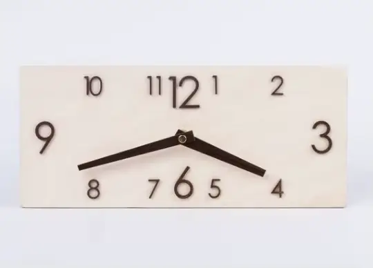 Rétro créatif rectangulaire en bois horloge murale maison salon bureau décoration montre murale horl