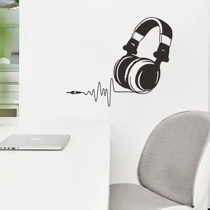 Autocollant mural créatif pour casque de jeu