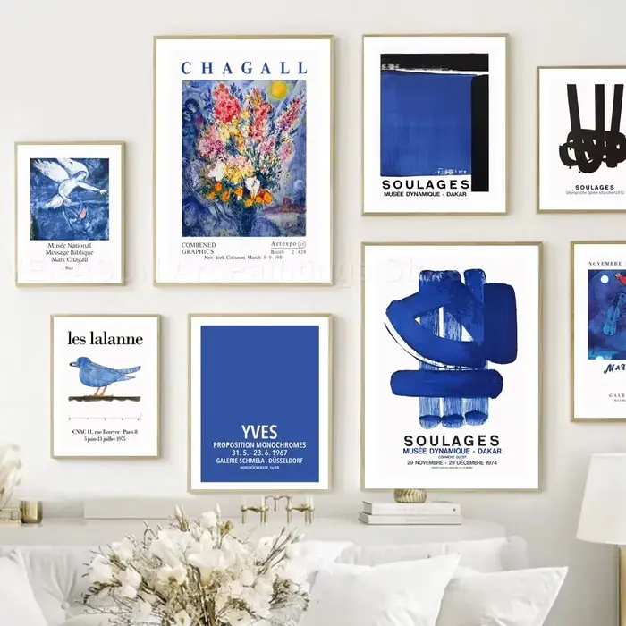 Affiches et impressions d'art mural bleu