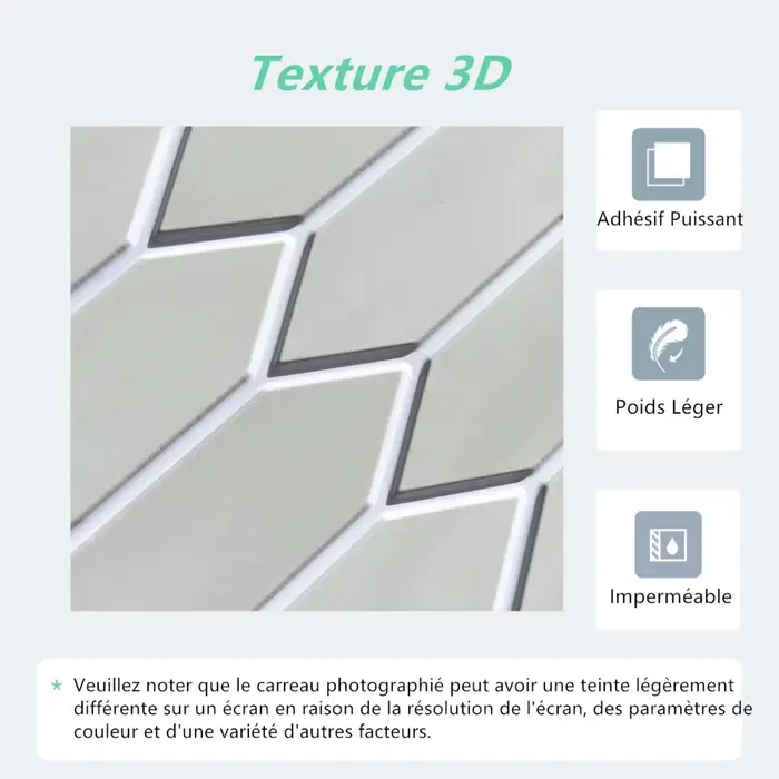 Autocollants de carrelage décoratifs 3D