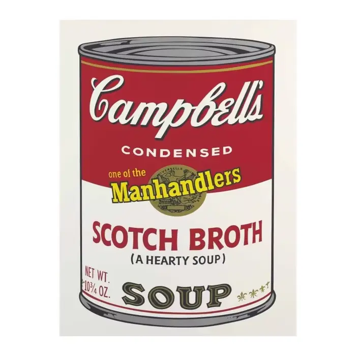 Peinture sur toile 2D, série Andy Warhol, peinture sur toile Campbell Soup Canned, affiche esthétiqu