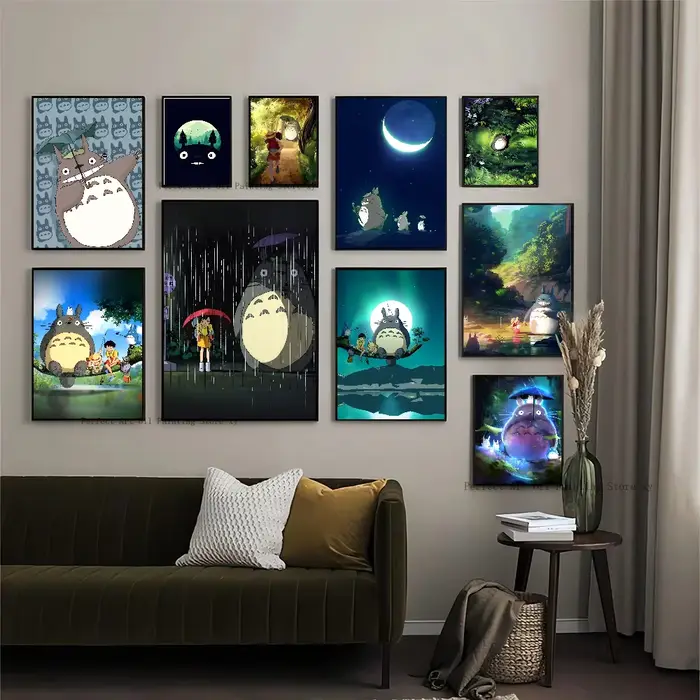 Studio Ghibmovies Anime T-Totoro Cartoon Poster