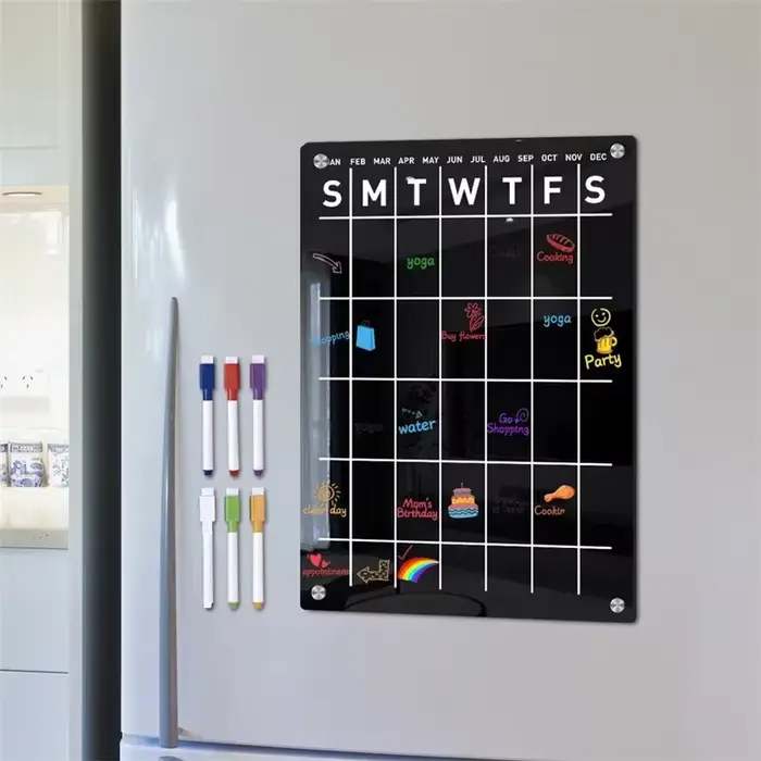 Tableau d'affichage magnétique Transparent