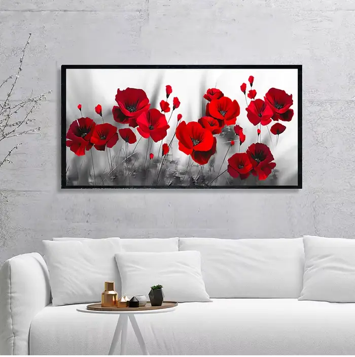 Affiche de fleurs moderne imprimée