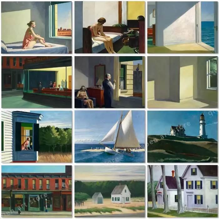 Tableau abstrait célèbre d'Edward Hopper