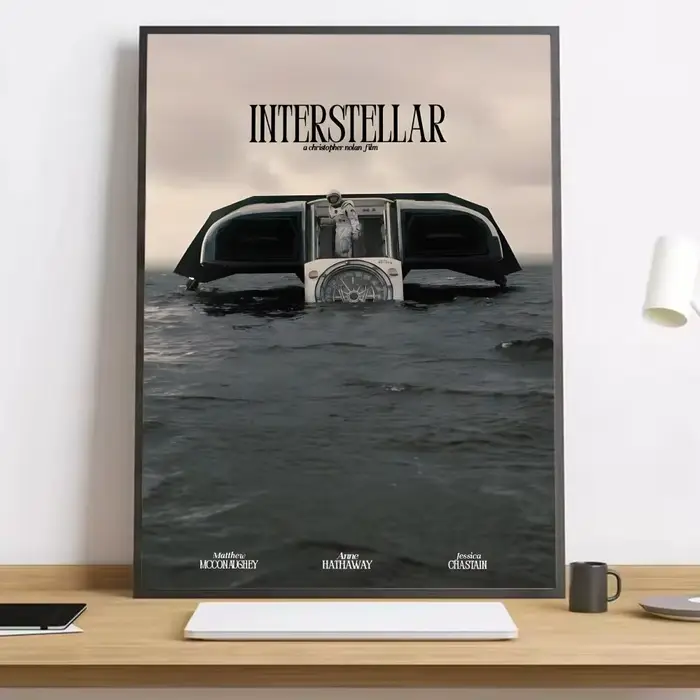 Peinture de film interstellaire, calligraphie HD, affiche sur toile, salon, chambre à coucher, bar, 