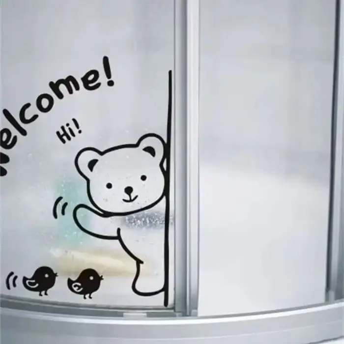 Autocollant de fenêtre d'affiche de bienvenue, autocollant mural de bienvenue pour enfants, jouet, m