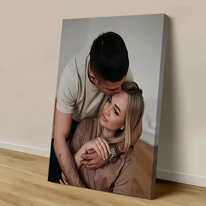 Peinture sur toile personnalisée à partir de vos photos, affiche de mariage, d'anniversaire, décorat