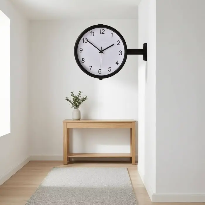 Horloge murale double face
