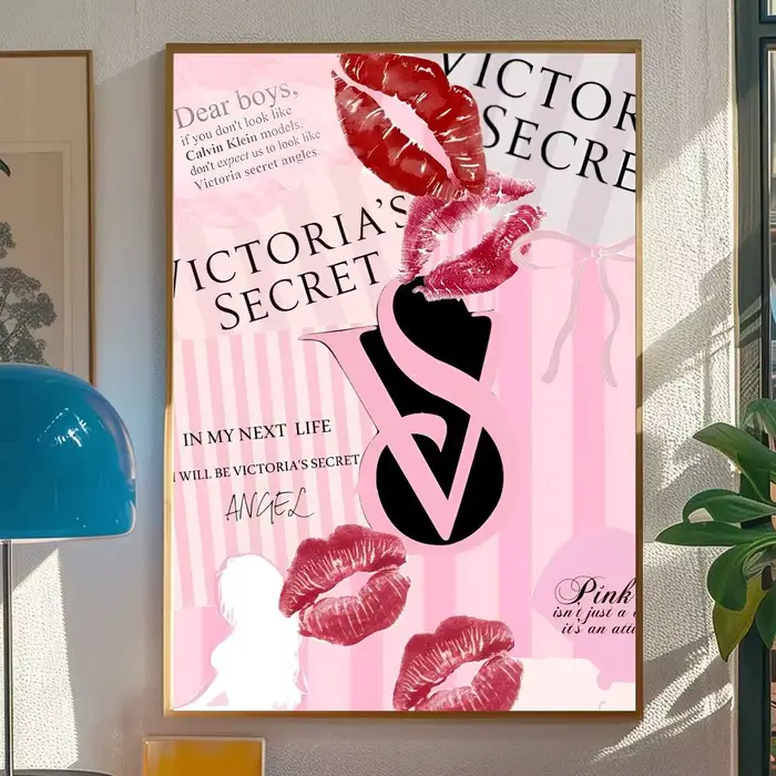 Affiche autocollante V-Victoria S Fashion S-Secret, décoration murale artistique pour entrée de sall
