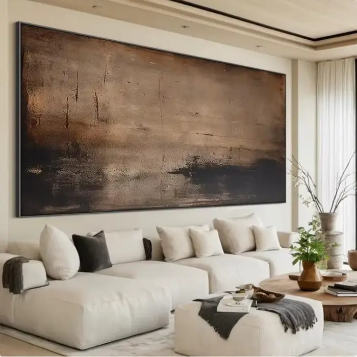 Peinture à l'huile abstraite 100% faite à la main