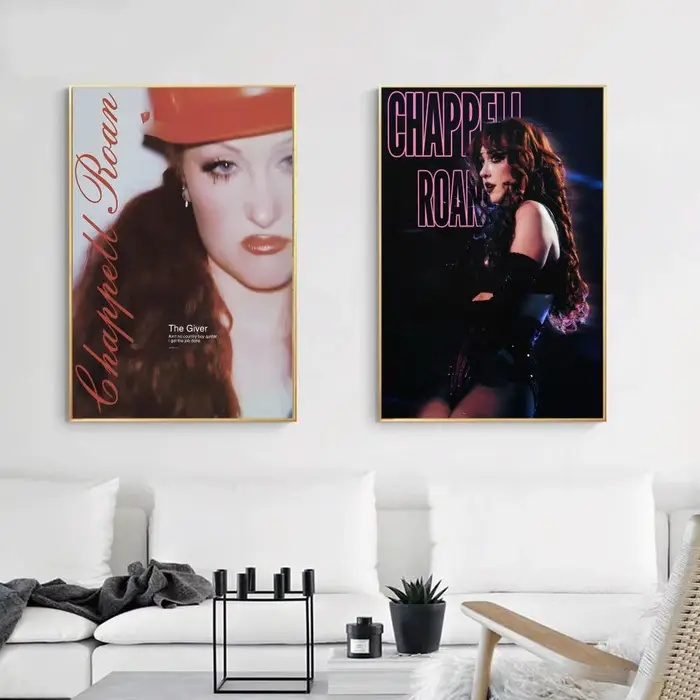 Chanteur c-chappell Roan affiche Durable peinture toile tenture murale maison bricolage décoration Art Mural esthétique fort étanche