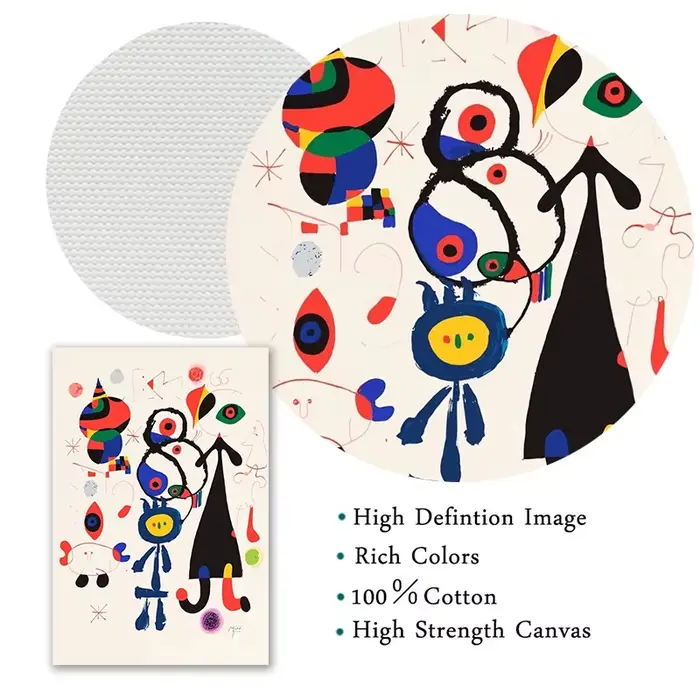 Tableaux sur toile de l'artiste célèbre Joan Miró
