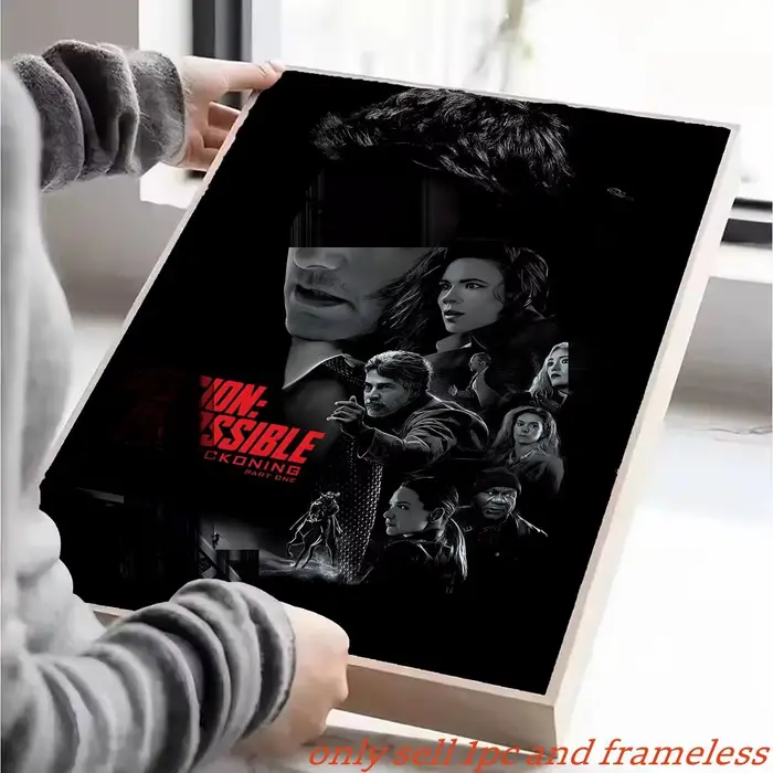 Affiches murales populaires sur le thème du film d'action espion Mission Impossible, idéales pour le
