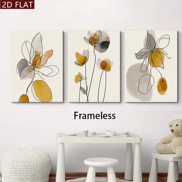 1 ensemble de peintures décoratives modernes et minimalistes
