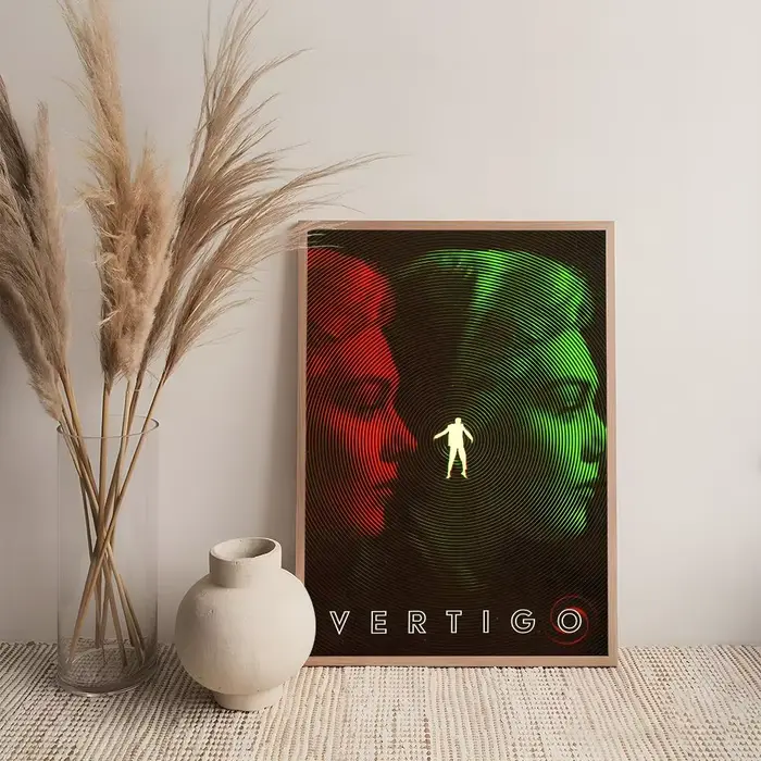 Affiche de film V-Vertigo, décoration murale artistique haut de gamme, ornement simple pour les salo