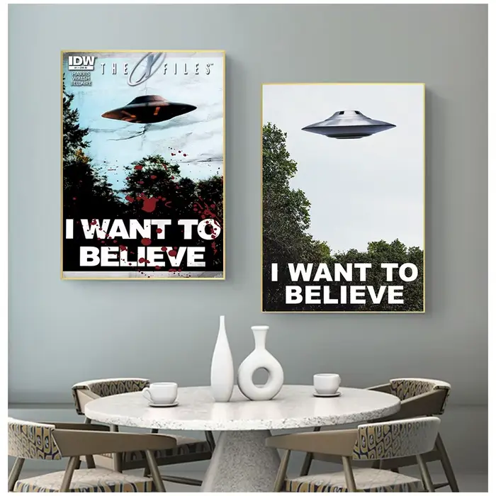 Impressions sur toile I Want To Believe X File TV Play