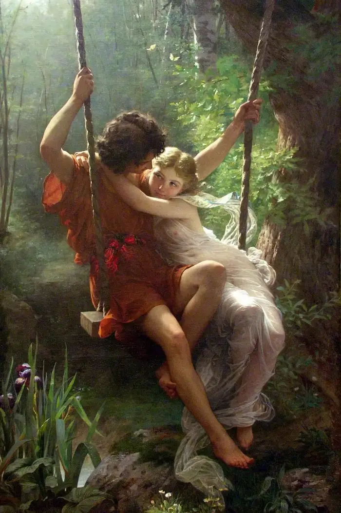 Pierre Auguste Cot-Affiches d'art vintage, peinture sur toile imprimée, art mural, gérer pour chambr