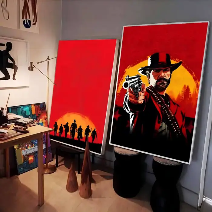 Affiche imprimée du jeu Red Dead Redemption 2