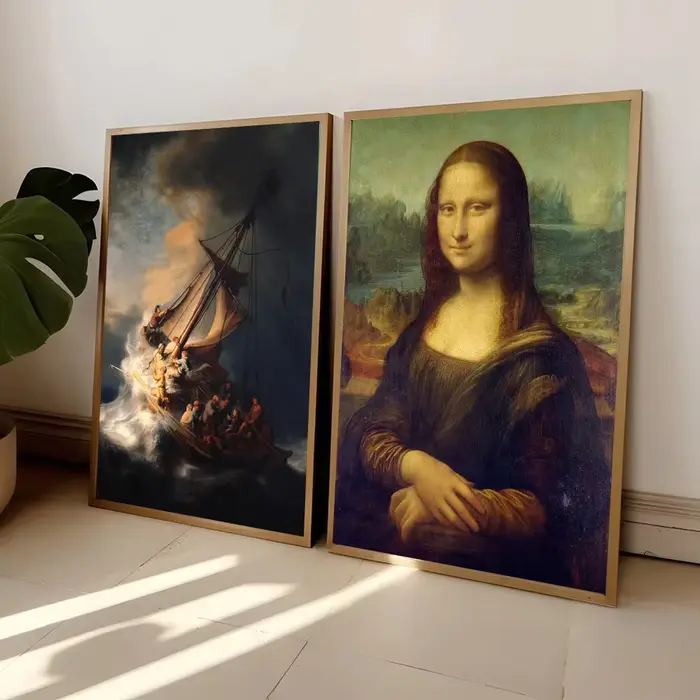 Portrait de Mona Lisa Napoléon traversant les Alpes