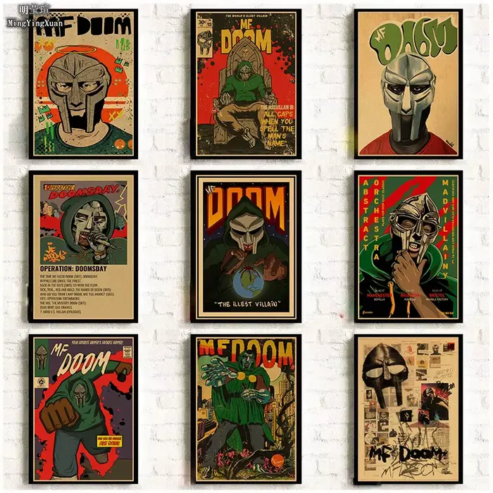 Fur sing DOOM-Affiches rétro en papier kraft vintage