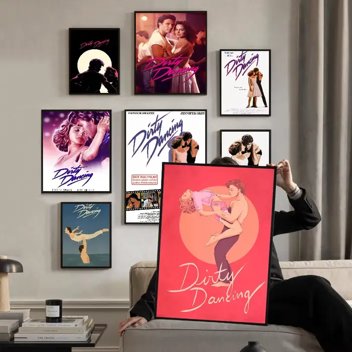 Affiches de film classique de danse sale