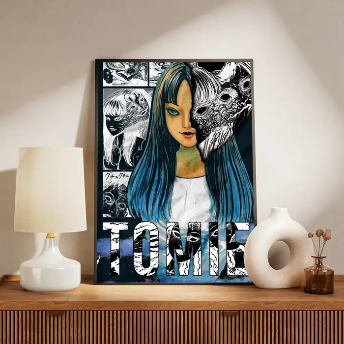 Affiche murale moderne sur toile, peinture et calligraphie T-Tomie, inspirée des bandes dessinées d'