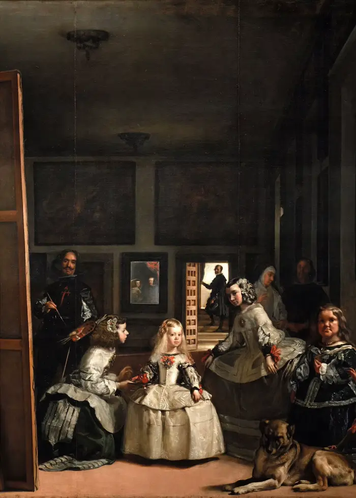 Affiche sur toile sombre de Las Meninas, petite rue de Delft, milkmaid, peinture, vintage, baroque, 