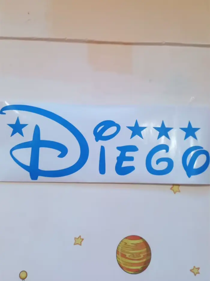Autocollant mural étoile personnalisé avec nom, décoration artistique pour enfants, décoration intér
