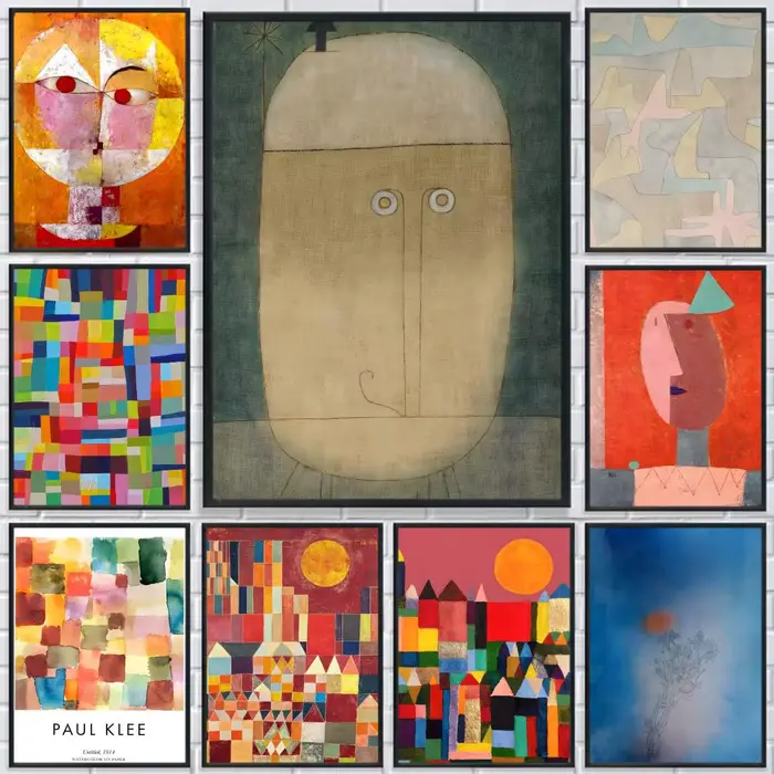 Affiche classique de l'artiste Paul Klee