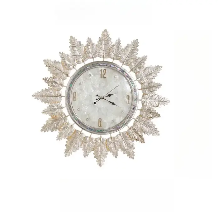 Horloges murales au Design nordique salon moderne Horloge murale ronde de luxe Unique silencieux Pendule