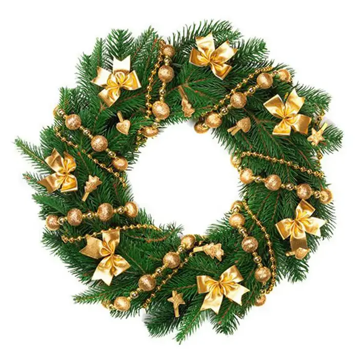 Artificielle rotin cadre maison chambre de mariage de Noël Halloween Party décor extérieur bricolage cadeaux couronne nuptiale cour suspendus accessoire