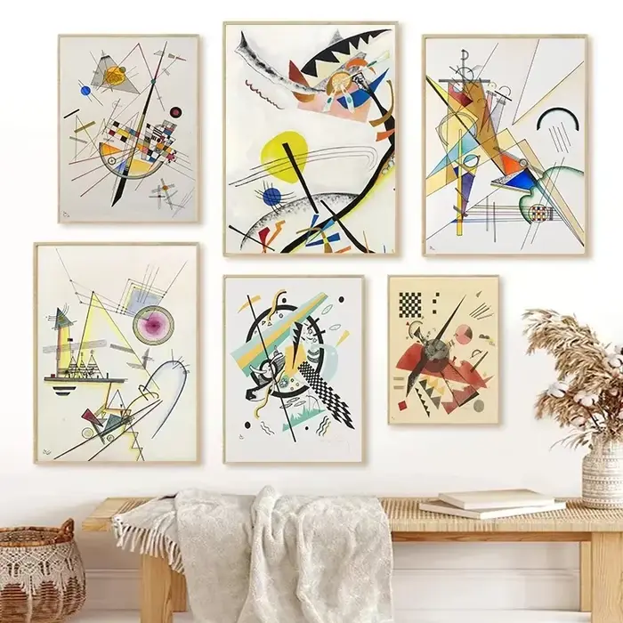 Affiches d'art mural géométrique de Wassily Kandinsky