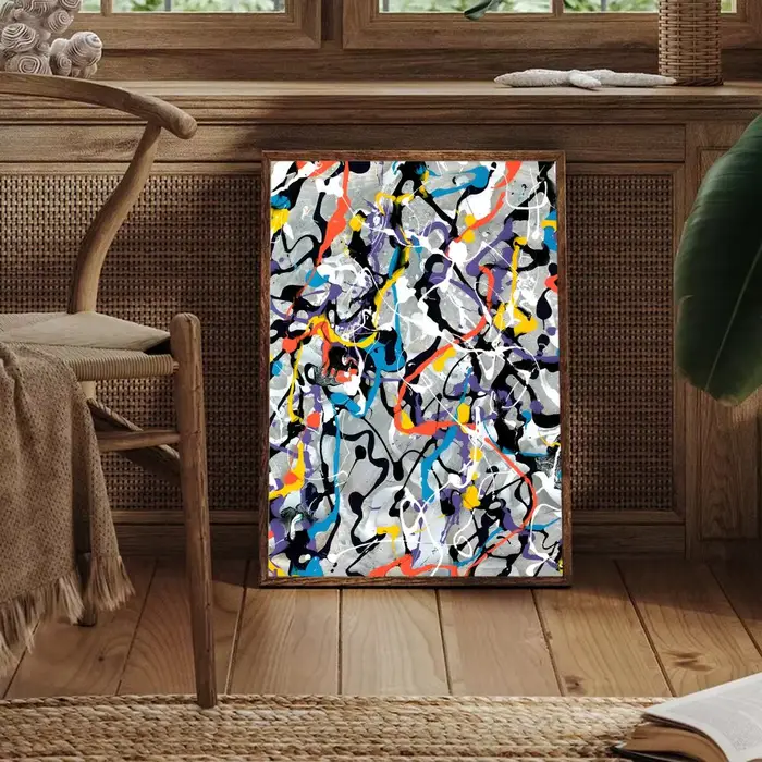 Art abstrait J-Jackson P-Pollock, peinture, calligraphie, affiche sur toile, décoration murale esthé