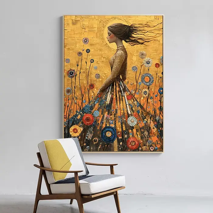 Toile de peinture murale de Style Gustav Klimt