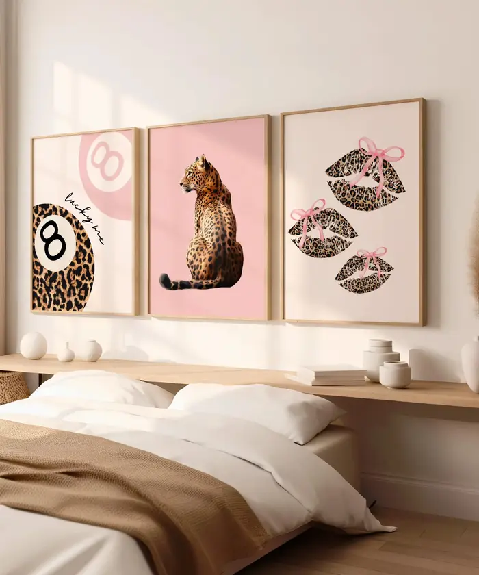 Toile d'animal guépard léopard rose