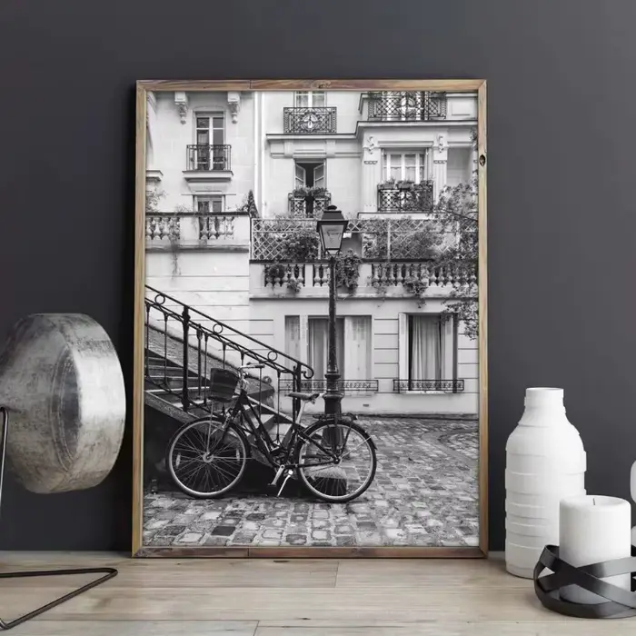 Affiche élégante noir et blanc